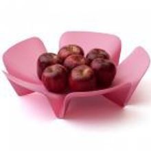 Qualy Ваза для фруктов Flower розовая арт. QL10041-PK