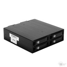 EXEGATE EX264647RUS Корзина для HDD  HS425-01 универсальная, на 4 2,5" SATA SAS HDD, занимает 1 5,25" отсек