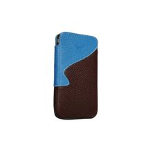 Кожаный чехол для iPhone 4 и 4S Mapi Fits Case, цвет BLUE-TEA (M-150424)