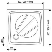 Душевой поддон Ravak Perseus Pro (XA03AA01010) (100x100)