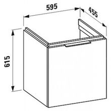 Тумба с раковиной Laufen Kartell 4.0755.1.033.631.1