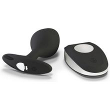 Черная пробка Mystim Rocking Vibe S с возможностью подключения к электростимулятору - 9,7 см. (178878)