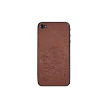 Zagg наклейка для iPhone 4 4S Leather Skin Italian Embossed кремовый