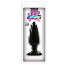 NS Novelties Средняя черная анальная пробка Jelly Rancher Pleasure Plug Medium - 12,7 см. (черный)