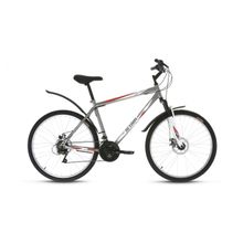 26" ALTAIR MTB HT 3.0 disc 2017 (18ск, сталь, аморт.вилка, мех.диск, SUNRUN)(рама 19", серый)