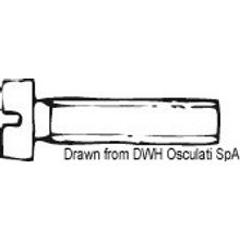 Osculati Screw cylinder head w slot 6x80 AISI 304 MET TC6X80, A2-84-06X080