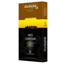 Презервативы с рёбрышками DOMINO Classic Nice Contour - 6 шт. (61862)