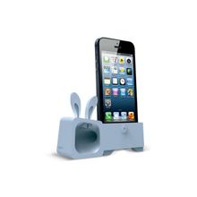 Подставка для iPhone 5 Ozaki O!Music Zoo+ Rabbit, цвет Blue (OM936RA)