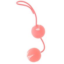 Вагинальные мягкие шарики MARBILIZED DUO BALLS PINK Розовый