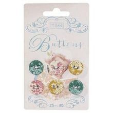 TILDA Декоративные пуговицы Tilda, 6 шт, d20мм (210481078)