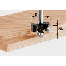 Фреза HW фальцевая со сменными ножами, хвостовик 8 мм Festool HW S8 D38 12