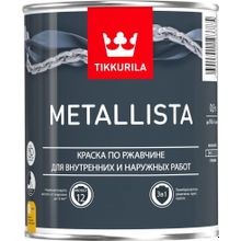 Тиккурила Metallista 900 мл молотковая серебристая