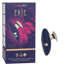 California Exotic Novelties Синий вибромассажер Violet с держателем (синий)