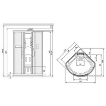 Душевая кабина Albatros MyTime Next A 1100 (110х110) Vaporsystem VPC