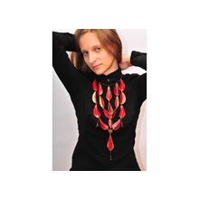 Колье "гранатовая капель"