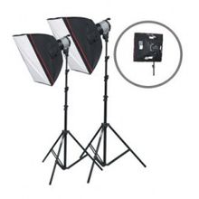Комплект Fancier FAN102 Twin softbox kit , с двумя галогенов