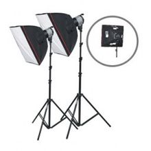 Комплект Fancier FAN102 Twin softbox kit , с двумя галогенов