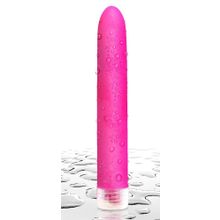 Неоново-розовый вибратор Neon Luv Touch Vibe - 17 см. Розовый