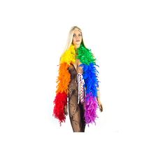 Пушистое разноцветное боа CARAMEL RAINBOW BOA-RBW