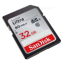 Карта памяти SDXC-32GB SANDISK Ultra 80MB s 533X