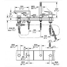 Смеситель Grohe Eurocube 19897000 на борт ванны