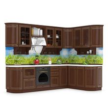 Любимый Дом Кухня Кантри Орех № 14 282+172 см. угловая, универсальная сборка ID - 287633