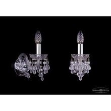 Bohemia Ivele Crystal 1410B 1 141Ni V0300 бра (настенный светильник хрустальный)