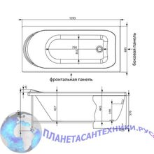 Панель фронтальная Aquanet Nord 140