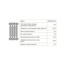 Радиатор чугунный 6 секц.  2КПМ-90-500