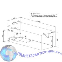 Акриловая ванна Aquanet Extra 170x70