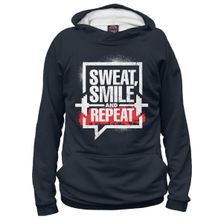 Худи Я-МАЙКА Sweat, smile and repeat.