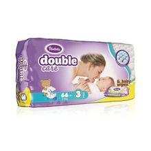 Violeta Double Care 3 (4-9 кг) 66 шт и влажные салфетки