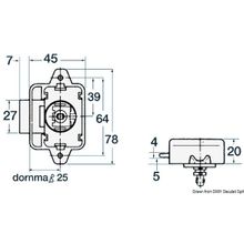 Osculati Simple nylon ratchet anti-vibration stopper, 38.180.02