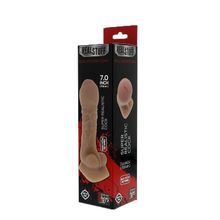 Dream Toys Фаллоимитатор с полузакрытой головкой REALSTUFF REAL FEELING DONG UNCUT 7INCH - 17,8 см.