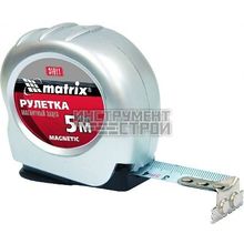 Рулетка, магнитный зацеп Matrix Magnetic 31011 (5 м х 19 мм)