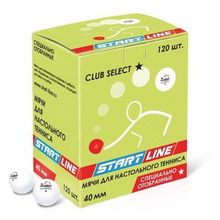 Мячи для настольного тенниса Start line Club Select 1* 120 шт