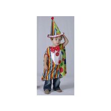 Детский карнавальный костюм Клоун с колпачком размер S"