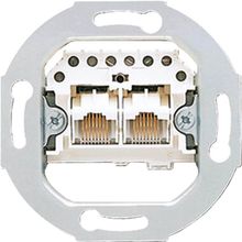 Jung Розетка телефонная двойная Jung 3 кат UAE2X8UPO ID - 239071