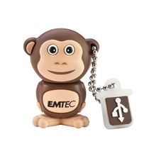 Флеш-диск USB 8Гб EMTEC M322 Monkey, коричневый