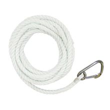 Marine Quality Трос синтетический якорный белый с карабином Marine Quality Cormoran 12 мм 10 м