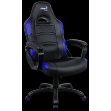Кресло для геймера Aerocool AC80C AIR-BB , черно-синее, с перфорацией