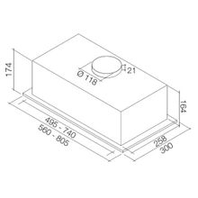 FALMEC BUILT IN 50 IX