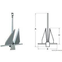 Osculati Danforth anchor 4 kg, 01.143.04