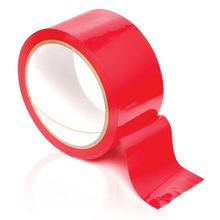 Красная самоклеющаяся лента для связывания Pleasure Tape - 10,7 м. Красный