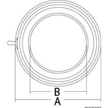 Osculati SS light fixture light 140 mm, 13.543.01