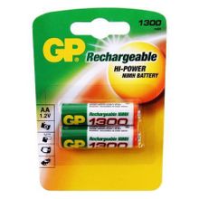 Аккумулятор AA GP HR6-2BL 1300мА ч Ni-Mh, 2шт, блистер (130AAHC)