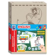 Развивающая игра VLADI TOYS VT3701-06 Дидактический материал с магнитами English.