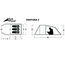 Палатка Trek Planet Ventura 3 (70211)