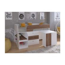 РВ-мебель Кровать-чердак Астра 9 7, белый корпус