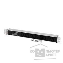 Цмо Блок розеток Rem-10 без шнура с фил. и инд., 10 IEC 60320 C13, вход IEC 60320 C14, 10A, алюм., 19" R-10-10C13-FI-440-Z